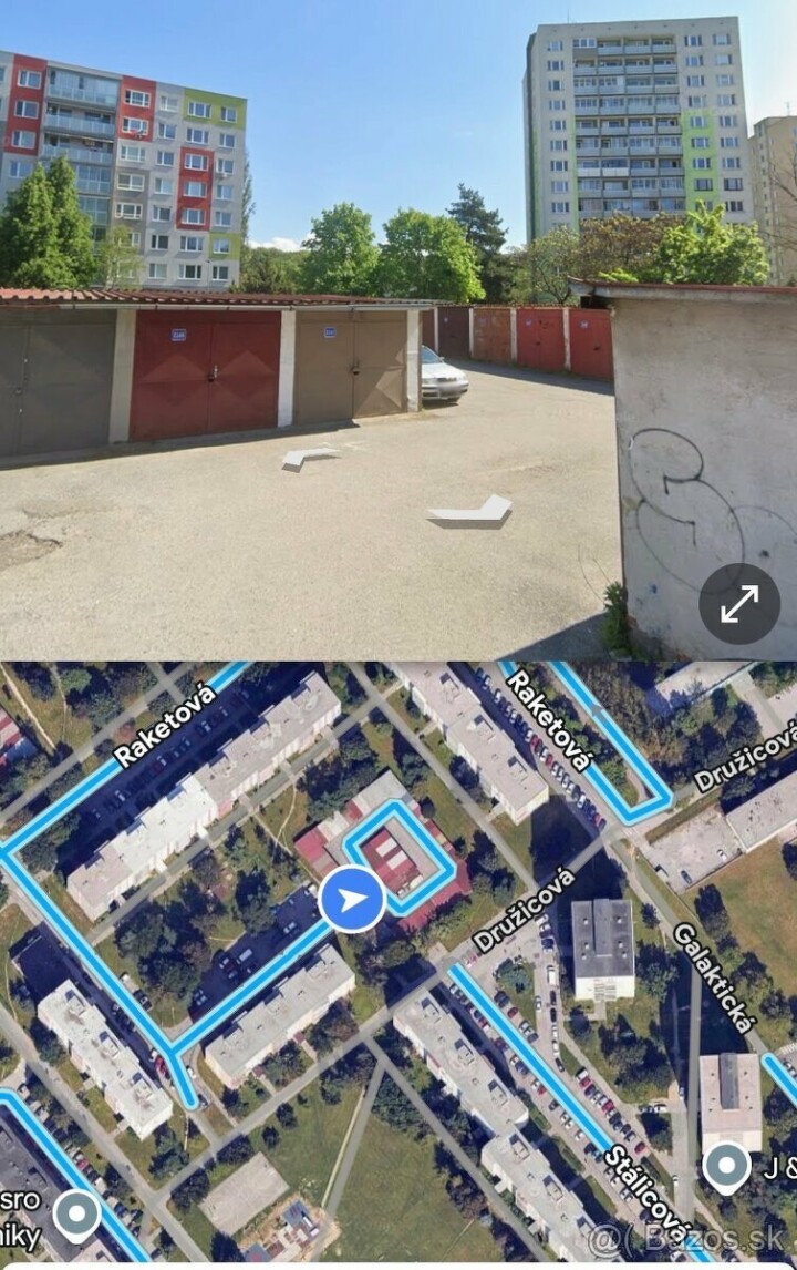 Prenájom garáže s elektrinou na Družicovej ulici