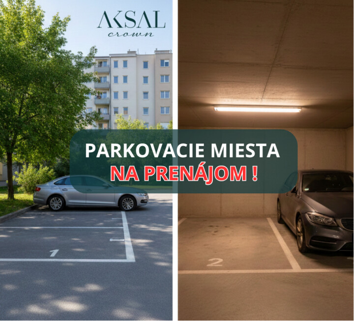 Prenájom vonkajšieho parkovacieho miesta na Nedbalovej ulici v Nitre