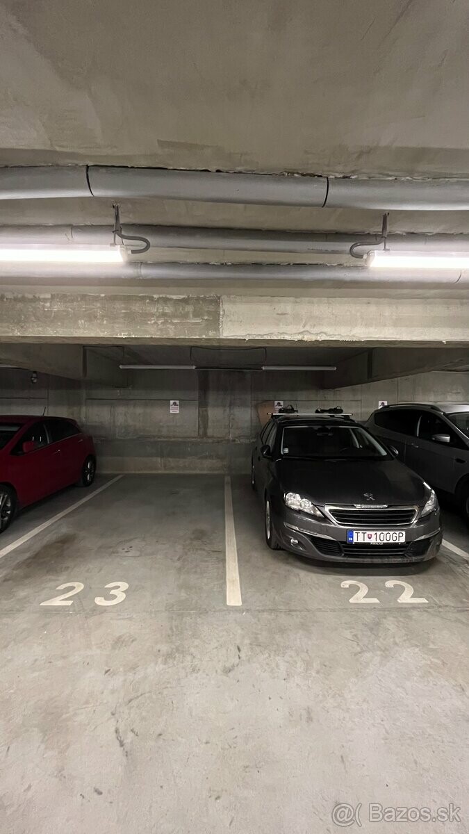 Podzemné garážové státie na prenájom v Trnave