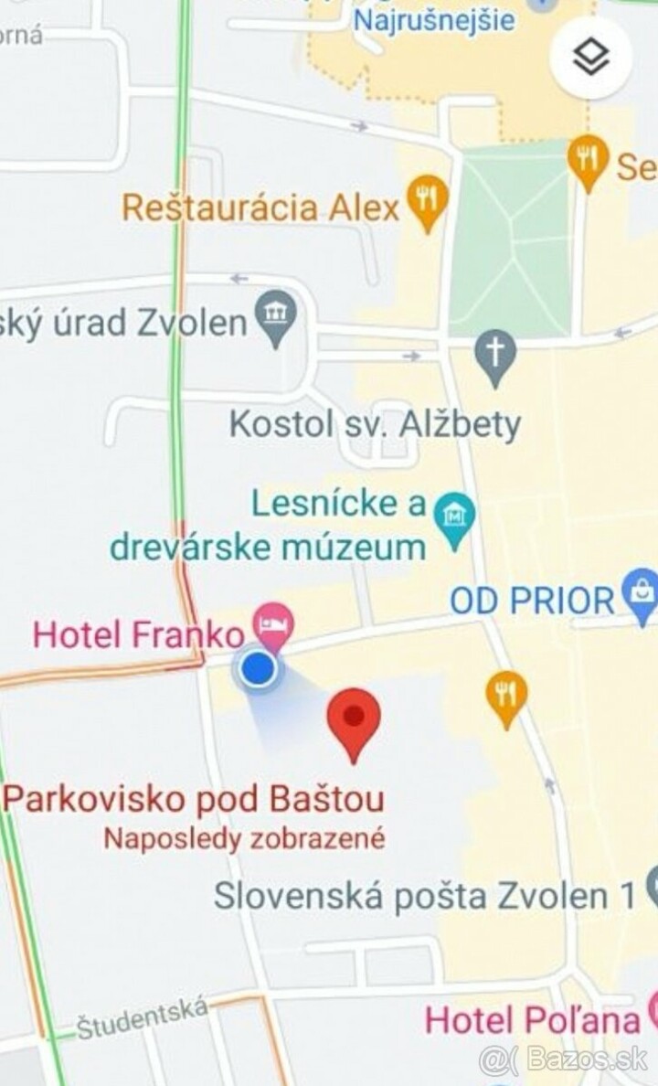Prenájom parkovacieho miesta v centre mesta s monitorovaním
