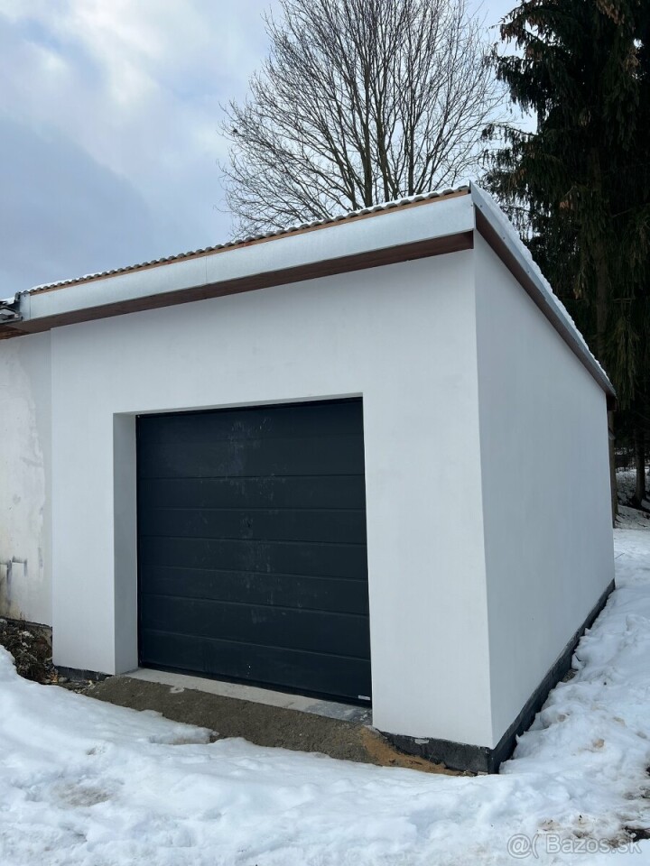 Na predaj murovaná garáž s diaľkovým ovládaním – Istebné