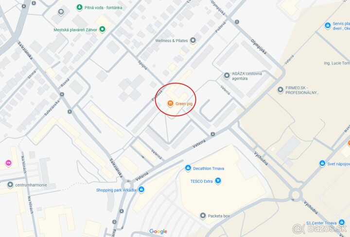 Prenájom parkovacieho miesta v oplotenom areáli v Trnave